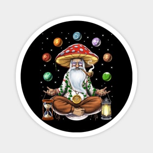 Hippie Mushroom Meditation Magnet